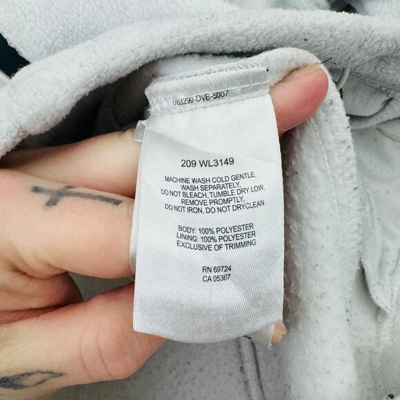 Columbia Women's White Full Zip Fleece Jacket Funnel Collar Size Small - Picture 4 of 8